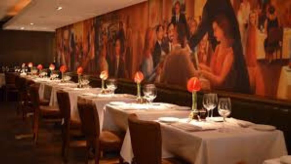 Peploe’s St. Stephen’s Green set for group dining, a popular venue for Christmas lunch in Dublin