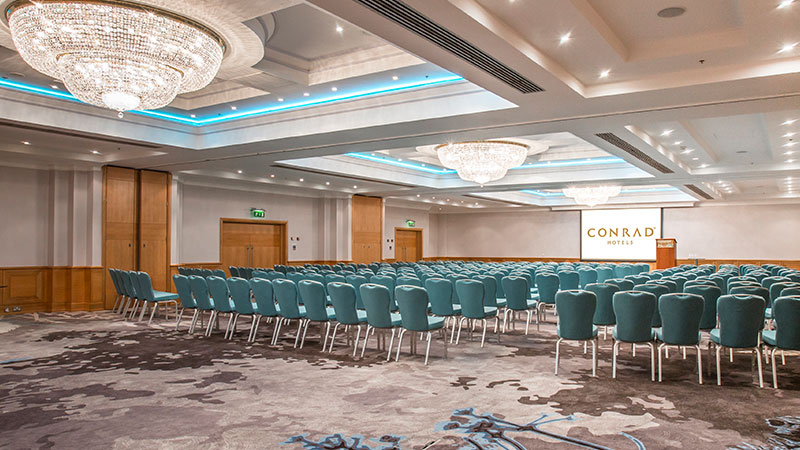 Conrad Ballroom Theatre style Corporate Event Venues Corporate Meeting Venues Conference Venues Dublin