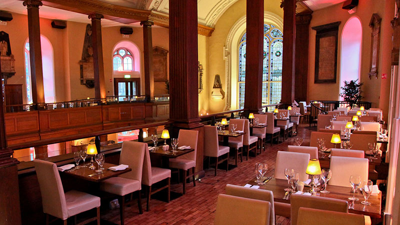 The Church Gallery Restaurant Private dining Dublin