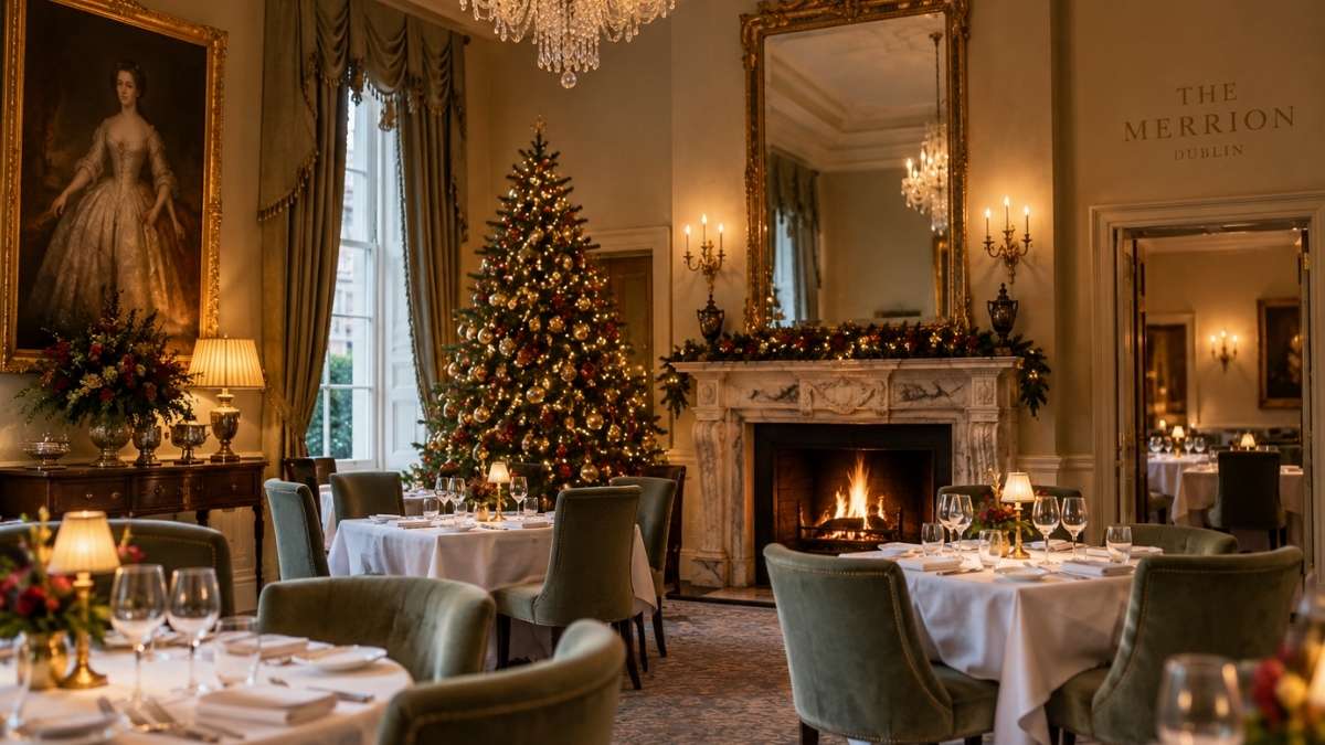 The Merrion Hotel private Christmas dining room in Dublin 2