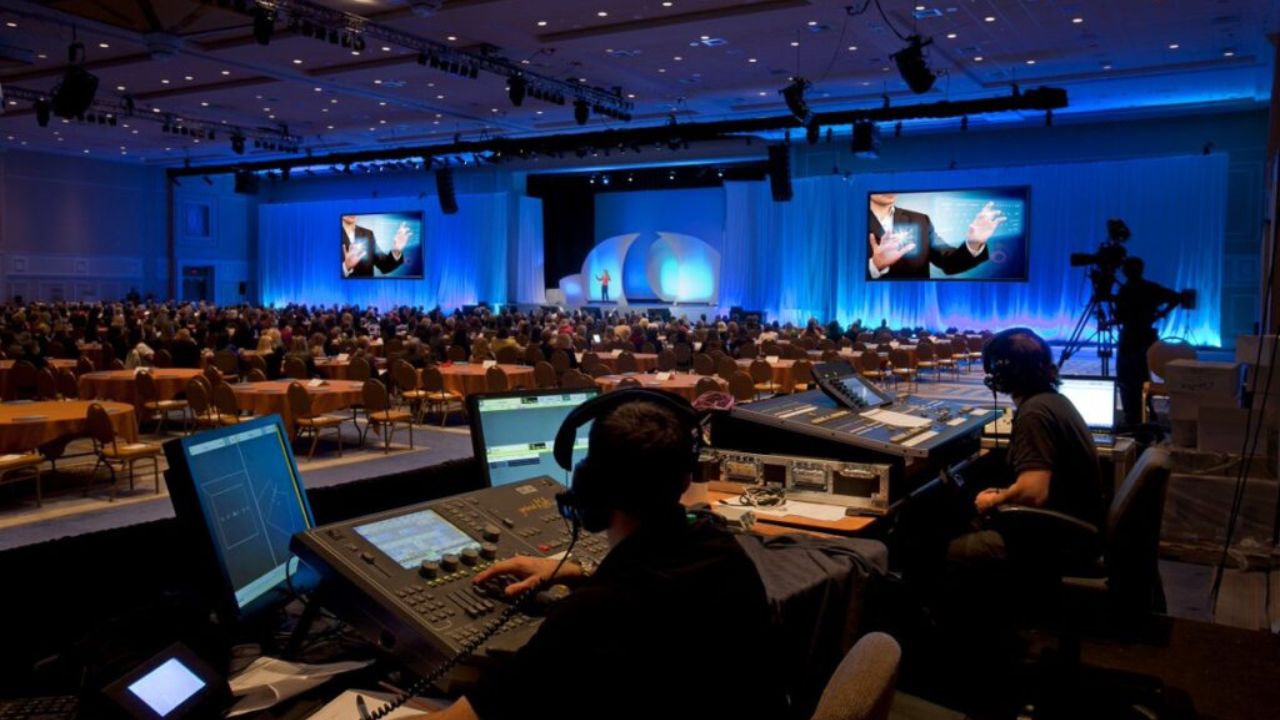 Corporate event venues in Dublin with full AV support and staging