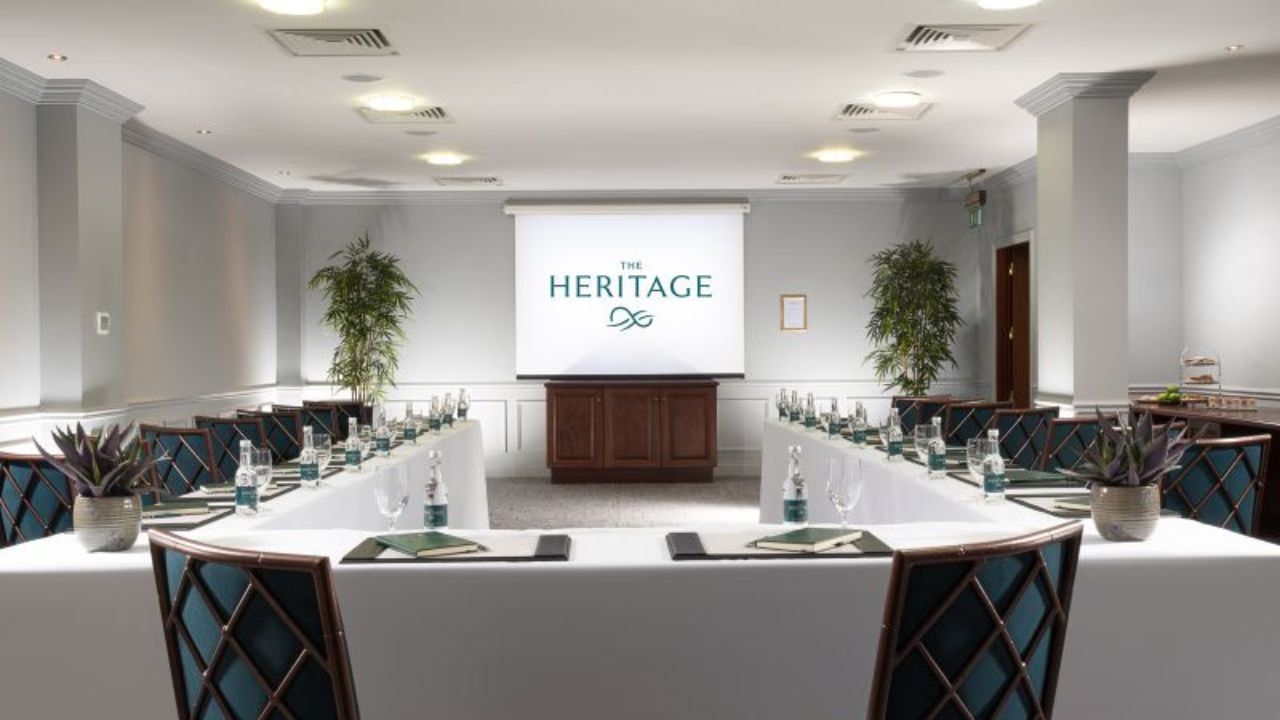 Corporate event venues in Dublin – Heritage Hotel meeting room setup