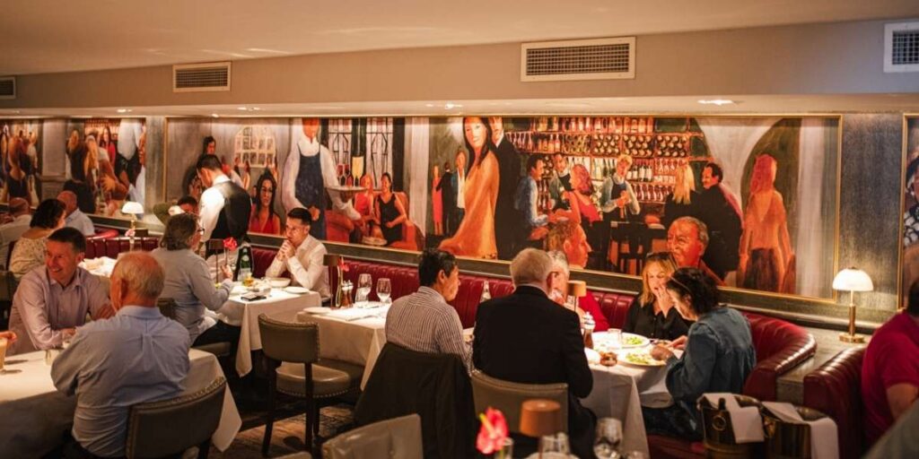 Peploe’s restaurant on St Stephen’s Green for Christmas lunch in Dublin