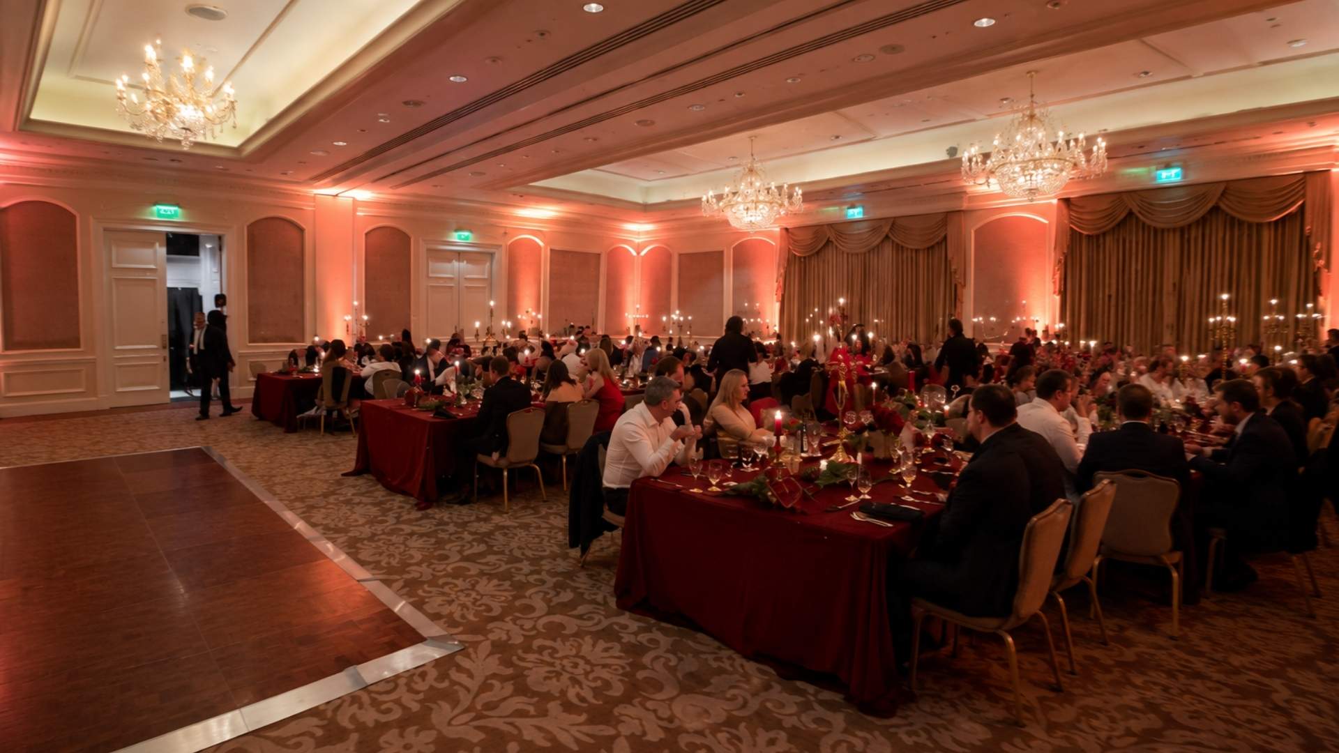 luxury christmas party intercontinental dublin