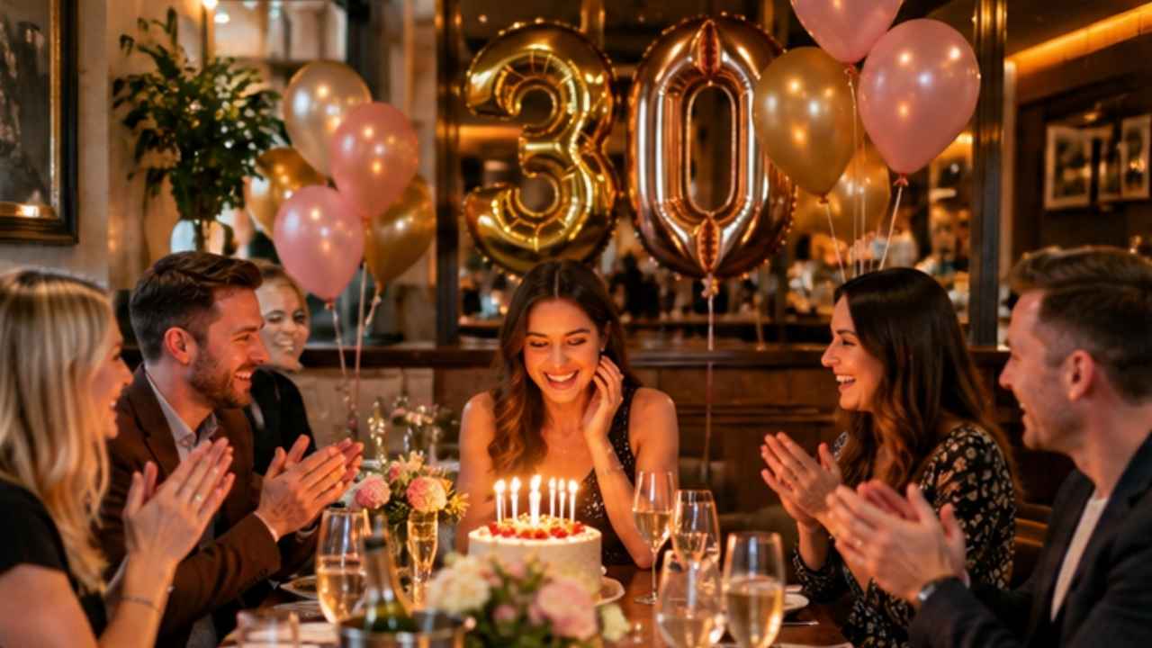 Birthday celebration with friends - private dining in Dublin.