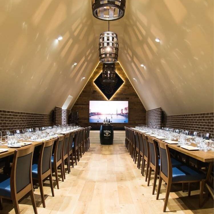 Teeling Whiskey Distillery event space for a corporate Christmas party in Dublin