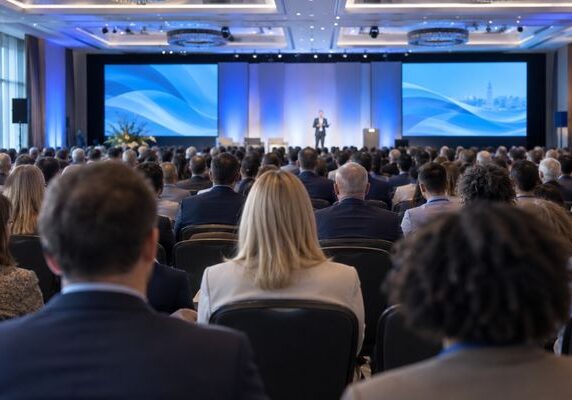 Delegates attending a professionally planned corporate conference in Dublin.