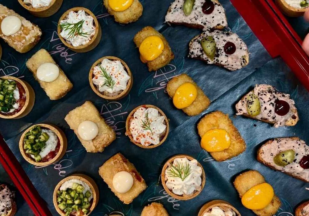 Selection of tasty finger food for a corporate event in Dublin