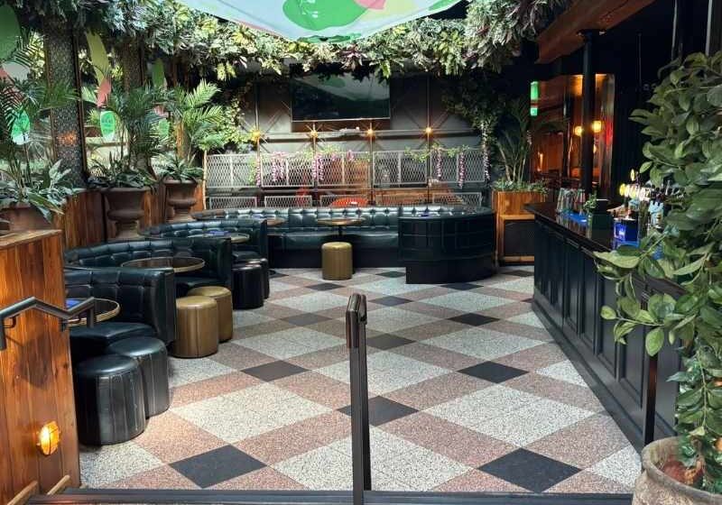 Nolita event space, fully prepared before guests arrived for Citco's corporate summer party in Dublin.