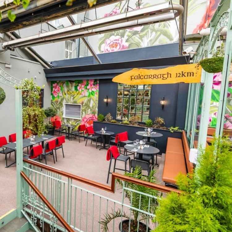 Harcourt Bar and Garden Lounge event space for a company Christmas party in Dublin