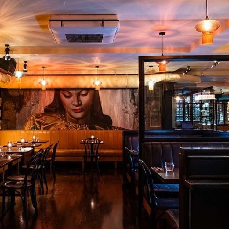 Opium Dublin restaurant event space for a company Christmas party