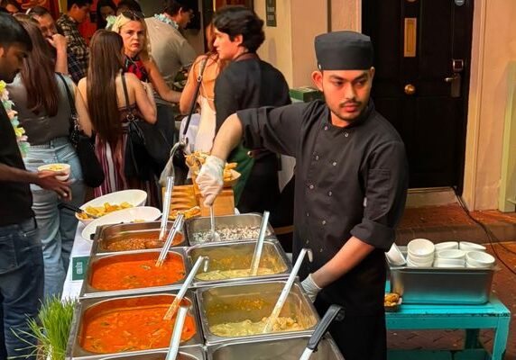 summer party corporate buffet