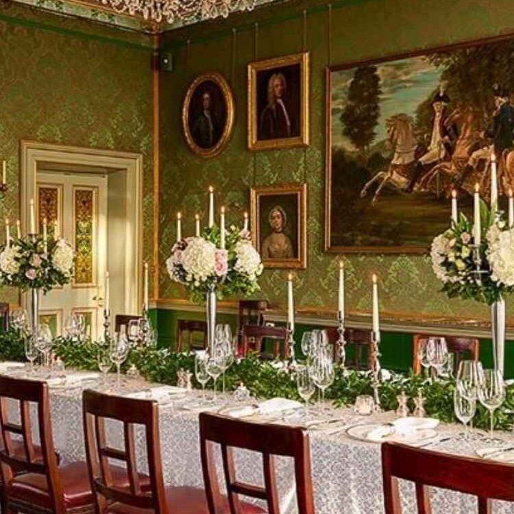 Private event room at The Shelbourne Hotel for a company Christmas party in Dublin